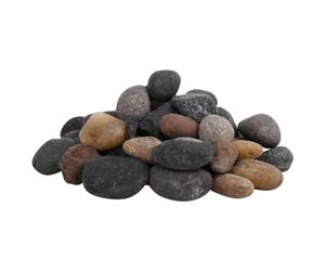 vidaXL Galets Polis, Roches de Rivière, Pierres de Vase, Galets de Décoration, Cailloux pour Aquarium Plantes Jardin, 25 kg Multicolores 5-8 cm
