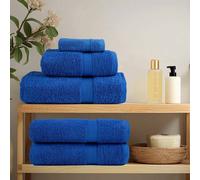 Vidaxl Gants De Toilette 10 Pcs Bleu Coton