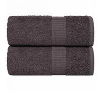 vidaXL Gants de Toilette 2 pcs Anthracite 15x21 cm 360 g/m² 100% Coton, Serviette, torchon, torchon à Vaisselle, Serviette de Bain