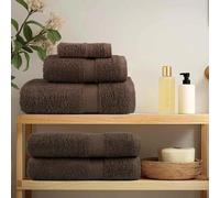 Vidaxl Gants De Toilette 4 Pcs Marron Coton