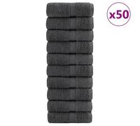 vidaXL Gants de toilette de qualité supérieure SOLUND 50 pcs 600 g/m²