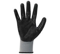 vidaXL Gants de Travail 12 pcs Gris et Noir 10 / xl Polyester