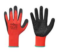 vidaXL Gants de Travail 12 pcs Rouge et Noir 11 / XXL