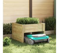 vidaXL Garage pour Tondeuse à gazon robotisée avec Bac à Plantes en Bois Pin Imprégné