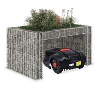 vidaXL Garage pour tondeuse à gazon lit surélevé 110 x 80 x 60 cm en fil d'acier