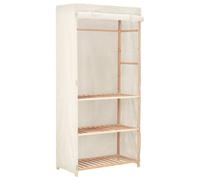 vidaXL Garde-Robe à 3 Niveaux Stockage Étagère Vêtements Armoire de Rangement