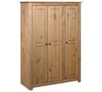vidaXL Garde-robe à 3 portes 118x50x171,5 cm Pin Assortiment Panama