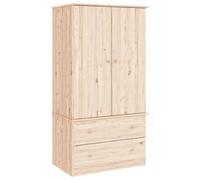 vidaXL Garde-Robe Alta 90x55x170 cm Bois Massif de pin, Armoire de Rangement, Organisateur de Garde-Robe, Armoire, Placard, Garde-Robe de Chambre
