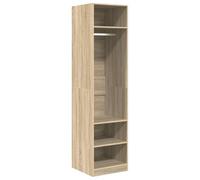 vidaXL Garde-Robe, Armoire de Rangement, Étagère à Vêtements, Meuble de Chambre à Coucher, Organisateur de Maison Intérieur, Chêne Sonoma Bois d’Ingénierie