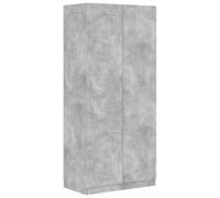 vidaXL Garde-Robe, Armoire de Rangement, Organisateur de Chambre à Coucher, Meuble de Rangement Maison Intérieur, Gris Béton Bois d’Ingénierie