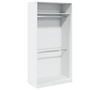 vidaXL Garde-robe Blanc 100x50x200 cm Bois d'ingénierie