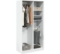vidaXL Garde-robe blanc 100x50x200 cm bois d'ingénierie