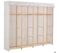 vidaXL Garde-robe Blanc 200 x 40 x 170 cm Tissu