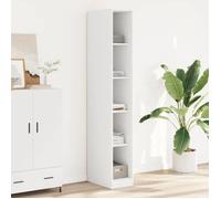 Vidaxl Garde-Robe Blanc 30x50x200 Cm Bois D'ingénierie Blanc