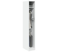 Garde robe Blanc 30x50x200 cm Bois d ingénierie