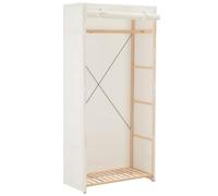 vidaXL Garde-Robe Blanc 79 x 40 x 170 cm Tissu