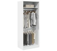 Vidaxl Garde-Robe Blanc 80x50x200 Cm Bois D'ingénierie Blanc