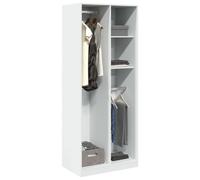 Vidaxl Garde-Robe Blanc 80x50x200 Cm Bois D'ingénierie Blanc