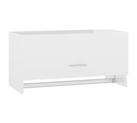 Vidaxl Garde-Robe Blanc Brillant 70x32,5x35 Cm Aggloméré Blanc