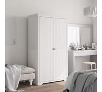 vidaXL Garde-robe BODO blanc 99x53,5x173 cm bois massif de pin