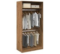 vidaXL Garde-robe Chêne artisanal 100x50x200 cm Bois d'ingénierie Marron