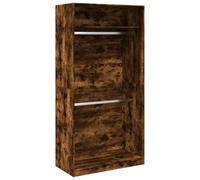 vidaXL Garde-robe chêne fumé 100×50×200 cm Bois d'ingénierie
