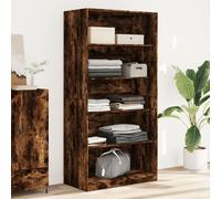 Vidaxl Garde-Robe Chêne Fumé 100x50x200 Cm Bois D'ingénierie Marron