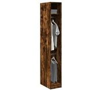 vidaXL Garde-robe chêne fumé 30x50x200 cm bois d'ingénierie