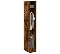 Vidaxl Garde-Robe Chêne Fumé 30x50x200 Cm Bois D'ingénierie Marron