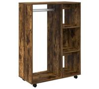 vidaXL Armoire à vêtements Chêne fumé 80x40x110 cm Bois d'ingénierie