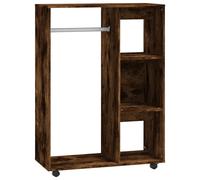 Vidaxl Garde-Robe Chêne Fumé 80x40x110 Cm Bois D'ingénierie Marron