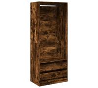 vidaXL Garde-Robe chêne fumé 80x50x200 cm Bois d'ingénierie