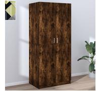 Garde robe Chêne fumé 80x52x180 cm Bois d ingénierie Brun G