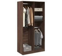 Vidaxl Garde-Robe Chêne Marron 100x50x200 Cm Bois D'ingénierie Marron