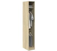 vidaXL Garde-robe chêne sonoma 30x50x200 cm bois d'ingénierie 3307776 Marron G