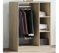 vidaXL Garde-robe chêne sonoma 77x48x102 cm bois d'ingénierie, armoire de rangement, organisateur de garde-robe, armoire, 840809