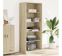 vidaXL Garde-robe chêne Sonoma 80x50x200 cm bois d'ingénierie Marron