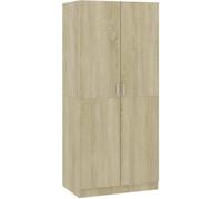 Vidaxl Garde-Robe Chêne Sonoma 80x52x180 Cm Bois D’Ingénierie