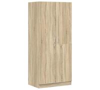 vidaXL Garde-Robe, Armoire de Rangement, Étagère à Vêtements, Meuble de Chambre à Coucher, Organisateur de Maison Intérieur, Chêne Sonoma Bois d’Ingénierie