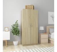 Vidaxl Garde-Robe Chêne Sonoma 80x52x180 Cm Bois D’Ingénierie