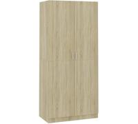 vidaXL Garde-robe Chêne sonoma 90x52x200 cm Aggloméré