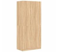 vidaXL Garde-Robe, Armoire de Rangement, Étagère à Vêtements, Meuble de Chambre à Coucher, Organisateur de Maison Intérieur, Chêne Sonoma Bois d’Ingénierie