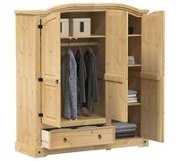 Vidaxl Garde-Robe Corona 151,5x52x170 Cm Bois De Pin Massif Multicolore