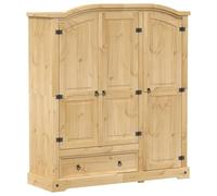 vidaXL Garde-Robe Corona 151,5x52x170 cm Bois de pin Massif, Placard, Garde-Robe de Chambre, Organisateur de Placard, Organisateur de Garde-Robe