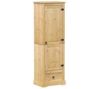 Vidaxl Garde-Robe Corona 55x38x170 Cm Bois De Pin Massif Marron