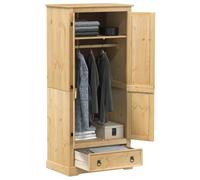 vidaXL Garde-robe Corona 76x50x170 cm en bois de pin massif