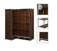 vidaXL Garde-robe d'angle Marron 130x87x169 cm