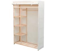 vidaXL Garde-robe en tissu et bois de pin 110x40x170 cm 42976