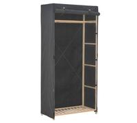 vidaXL Garde-robe Gris 79 x 40 x 170 cm Tissu