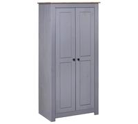 Vidaxl Garde-Robe Gris 80x50x171,5 Cm Pin Massif Assortiment Panama Gris